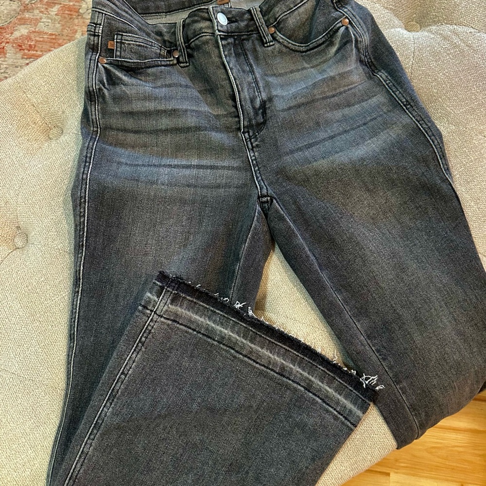 Judy Blue Black Flare Wide Leg Jeans